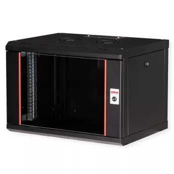 ROLINE 19 colių sieninis stovas Pro 7U, 600x450 mm PxG, juodas, su raktiniu užraktu, IP20