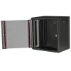 Sieninis 19 colių stovas ROLINE Pro 12U, 600x450 mm, juodas, su raktu, IP20