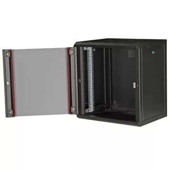 Sieninis 19 colių stovas ROLINE Pro 12U, 600x450 mm, juodas, su raktu, IP20