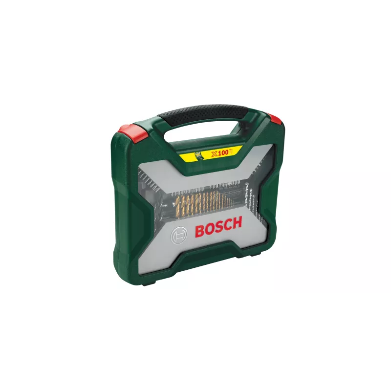 Gręžtų ir antgalių rinkinys Bosch 100 dalių X-Line Titanium