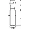 Bosch 2 608 628 346 frezos antgalis laminato apdailai 1 vnt.
