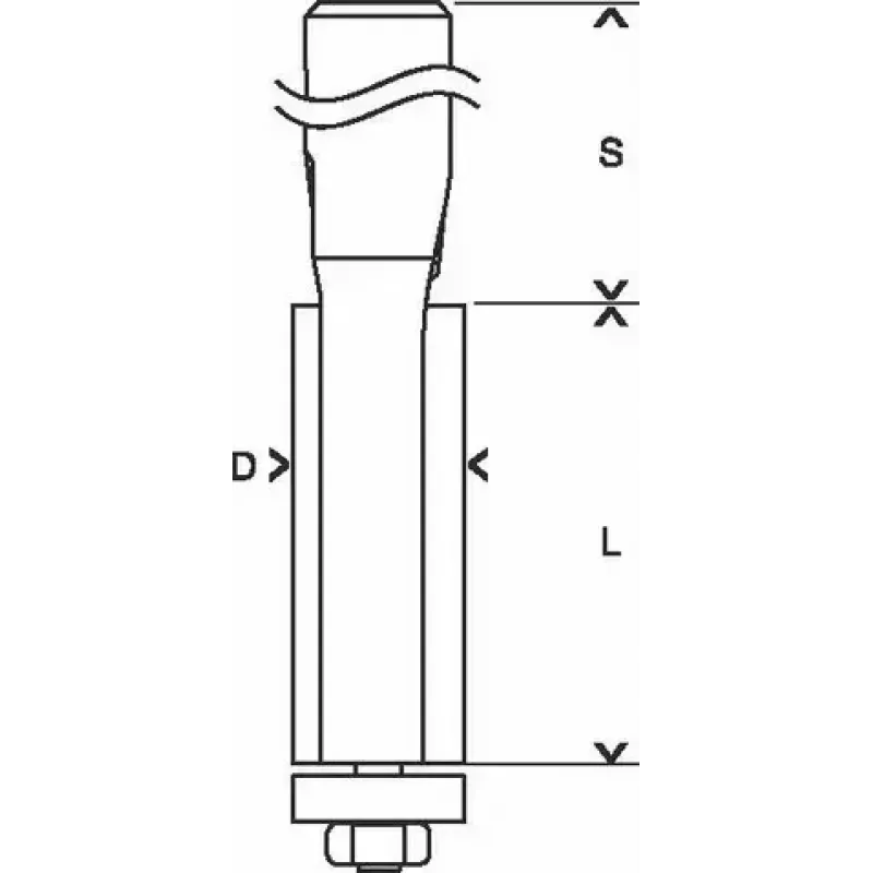 Bosch 2 608 628 346 frezos antgalis laminato apdailai 1 vnt.