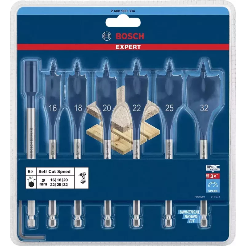Bosch 2 608 900 334 plokščiasis grąžtas 7 vnt.