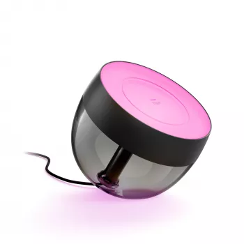 Philips Hue White and colour ambience Iris stalinė lempa, išmanioji stalinė lempa, Bluetooth / Zigbee, juoda, LED, metalas, sintetika, nekeičiama lemputė