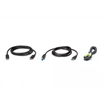 KVM kabelis ATEN 2L-7D02UDPX3 1,8 m USB DisplayPort