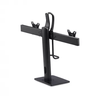 StarTech.com 2MC1S-MONITOR-STAND Crossbar stalo laikiklis dviem monitoriams 17–27 colių, VESA, plastikas/aliuminis/plienas, juodas
