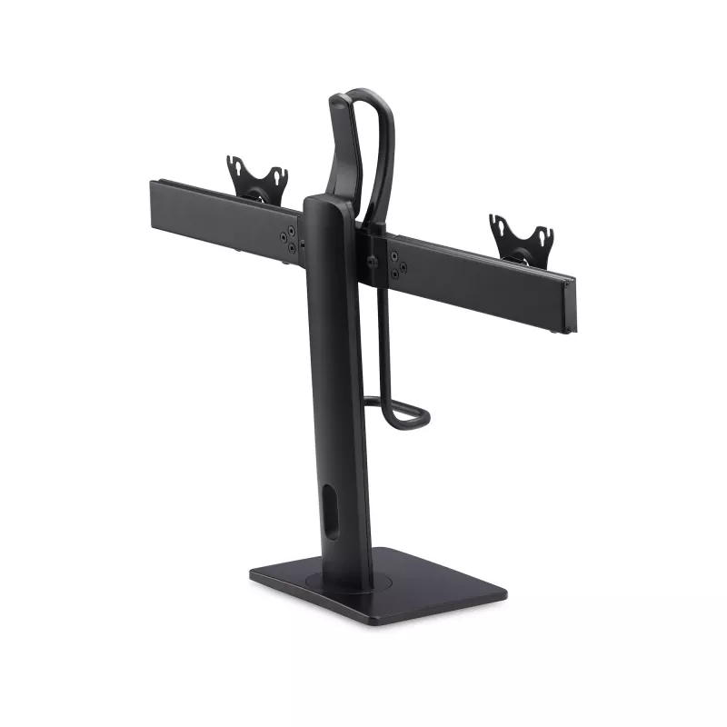 StarTech.com 2MC1S-MONITOR-STAND Crossbar stalo laikiklis dviem monitoriams 17–27 colių, VESA, plastikas/aliuminis/plienas, juodas