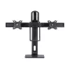 StarTech.com 2MC1S-MONITOR-STAND Crossbar stalo laikiklis dviem monitoriams 17–27 colių, VESA, plastikas/aliuminis/plienas, juodas