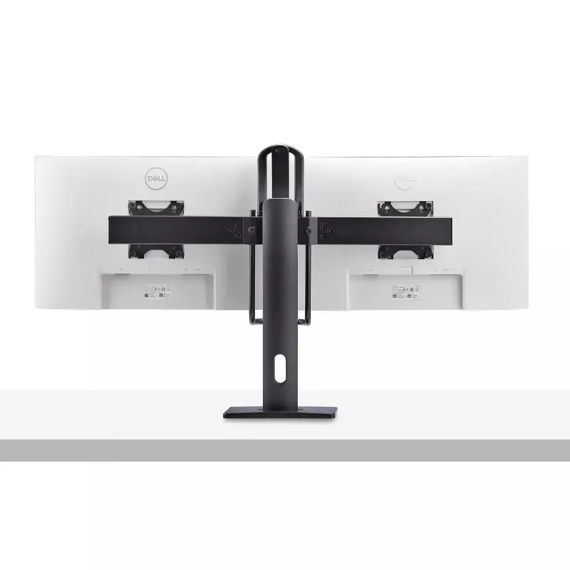StarTech.com 2MC1S-MONITOR-STAND Crossbar stalo laikiklis dviem monitoriams 17–27 colių, VESA, plastikas/aliuminis/plienas, juodas