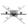 StarTech.com 2MC1S-MONITOR-STAND Crossbar stalo laikiklis dviem monitoriams 17–27 colių, VESA, plastikas/aliuminis/plienas, juodas
