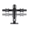 StarTech.com 2MC1S-MONITOR-STAND Crossbar stalo laikiklis dviem monitoriams 17–27 colių, VESA, plastikas/aliuminis/plienas, juodas