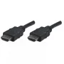 Manhattan HDMI kabelis, 1080p@60Hz (High Speed), 7,5 m, vyriškas į vyrišką, juodas, visiškai ekranuotas, auksuoti kontaktai, garantija visam gyvenimui