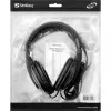 Sandberg Saver MiniJack Headphone Large, laidinės, skambučiams/muzikai, 20–20000 Hz, 270 g, juodos