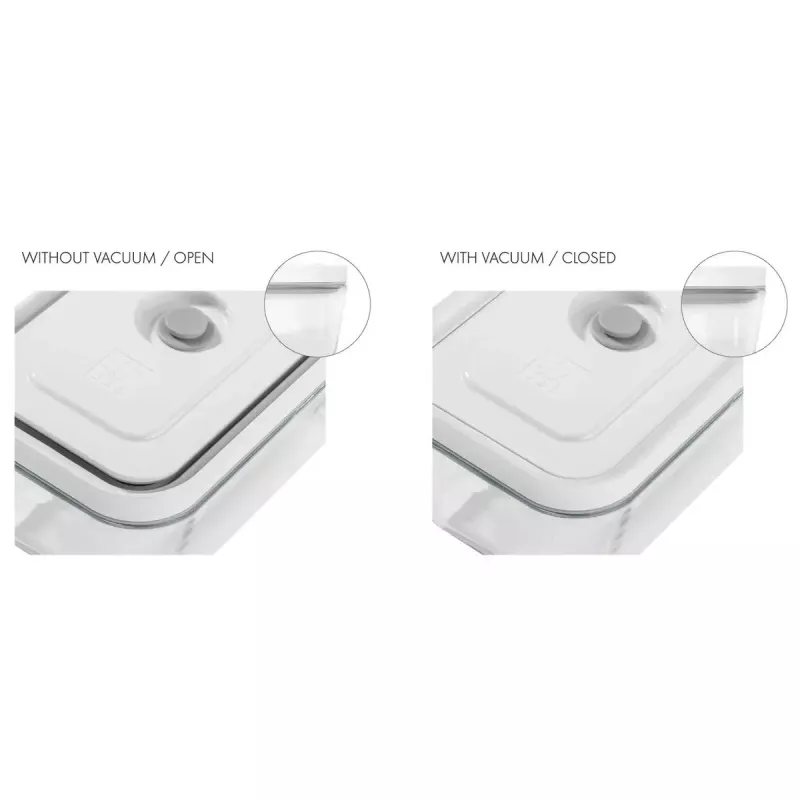 Stiklinis indas ZWILLING FRESH & SAVE stačiakampis 2.85 L, tinkamas mikrobangų krosnelei, nuimamas dangtelis