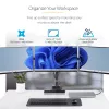 StarTech.com Trijų monitorių stalinis laikiklis iki 27 colių ekranams, VESA 75x75/100x100, reguliavimas be įrankių, C-spaustuvas/grometinis tvirtinimas, spyruoklinės rankos