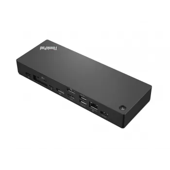 Lenovo 40B00300UK doko stotelė su Thunderbolt 4 – laidinė, juoda/raudona