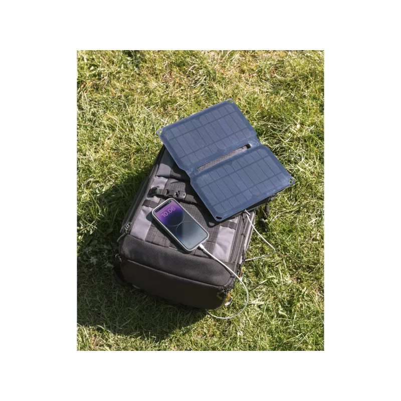 Sandberg Solar Charger 10W 2xUSB Universal Black – nešiojamas saulės energijos įkroviklis
