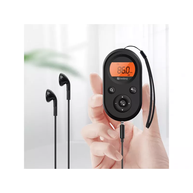 Sandberg Pocket Radio FM+AM Recharge – nešiojamas radijo imtuvas