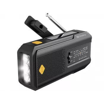 Sandberg Survivor Radio All-in-1 2000, nešiojamas, AM, FM, 87-180 MHz, 520-1710 kHz, 3 W, analoginis