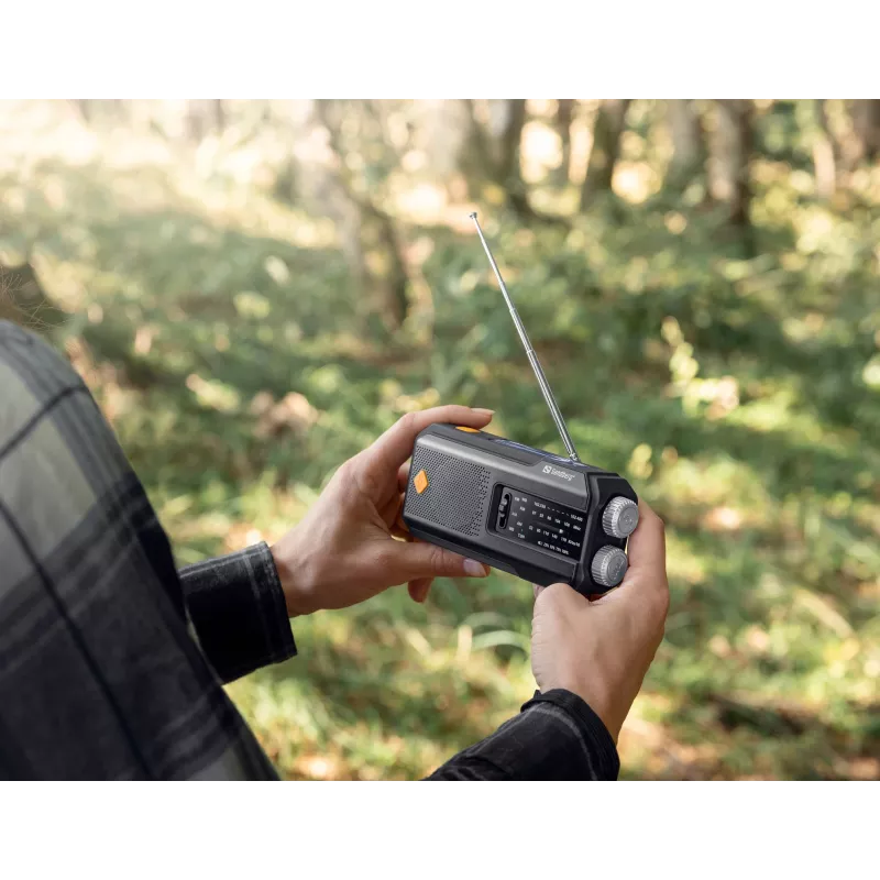 Sandberg Survivor Radio All-in-1 2000, nešiojamas, AM, FM, 87-180 MHz, 520-1710 kHz, 3 W, analoginis