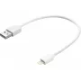 Laidas Sandberg USB Lightning MFI 0,2 m baltas