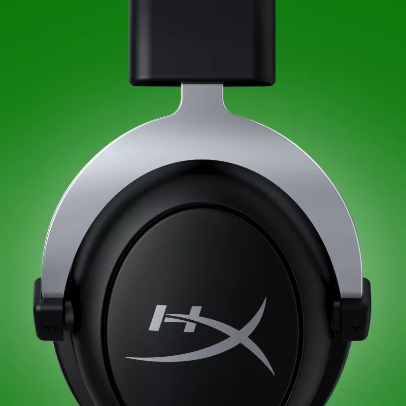 HyperX CloudX – žaidimų ausinės (juodos-sidabrinės) – Xbox