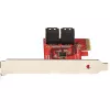 StarTech.com SATA PCIe kortelė – 4 prievadų PCIe SATA plėtinio kortelė – 6Gbps – žemo profilio laikiklis – sukrautos SATA jungtys – ASM1164 ne RAID – PCI Express į SATA keitiklis