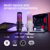 Mikrofonas HyperX QuadCast S USB RGB baltai pilkas