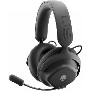 Ausinės / headset Alienware PRO-HS-G-DEAM, laidinės ir belaidės, žaidimams, USB Type-C, Bluetooth, juodos