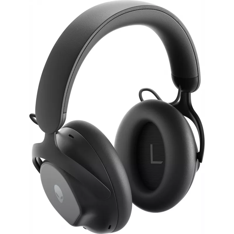 Ausinės / headset Alienware PRO-HS-G-DEAM, laidinės ir belaidės, žaidimams, USB Type-C, Bluetooth, juodos