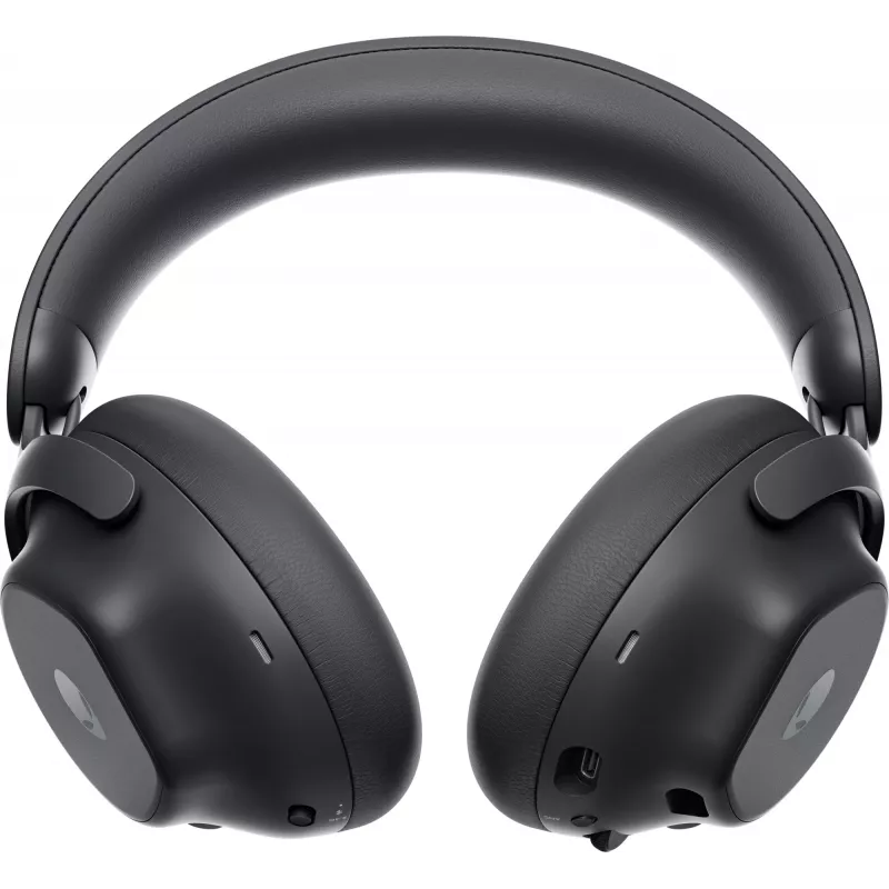Ausinės / headset Alienware PRO-HS-G-DEAM, laidinės ir belaidės, žaidimams, USB Type-C, Bluetooth, juodos