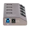 StarTech.com 4 prievadų USB-C centras su atskirais jungikliais, USB 3.0 5Gbps, maitinimo adapteriu, USB-C į USB-A, su BC 1.2
