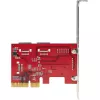 StarTech.com 6 prievadų SATA PCIe kortelė - 6Gbps - Žemo/viso profilio - Sukrautos SATA jungtys - ASM1166 be RAID - PCI Express į SATA adapteris