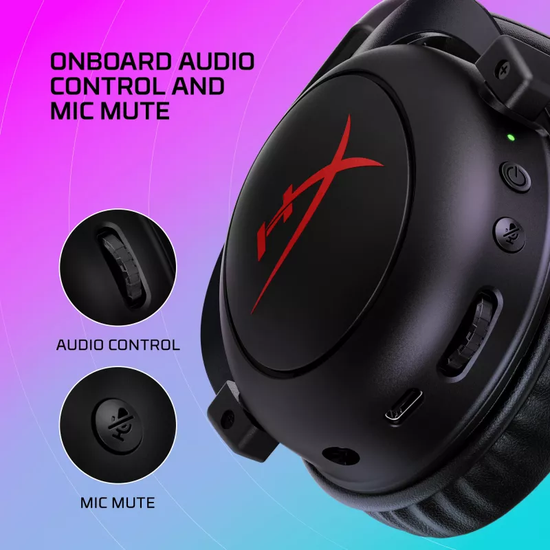 Belaidės žaidimų ausinės HyperX Cloud II Core Wireless