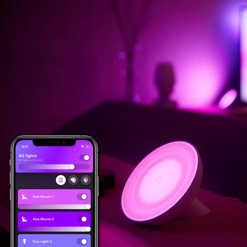 Išmanusis stalinis šviestuvas Philips Hue White and Colour Ambiance Bloom