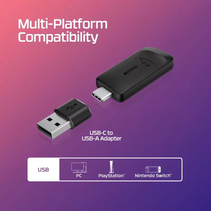 HyperX Cloud III Wireless – Belaidės žaidimų ausinės, Juoda/Raudona