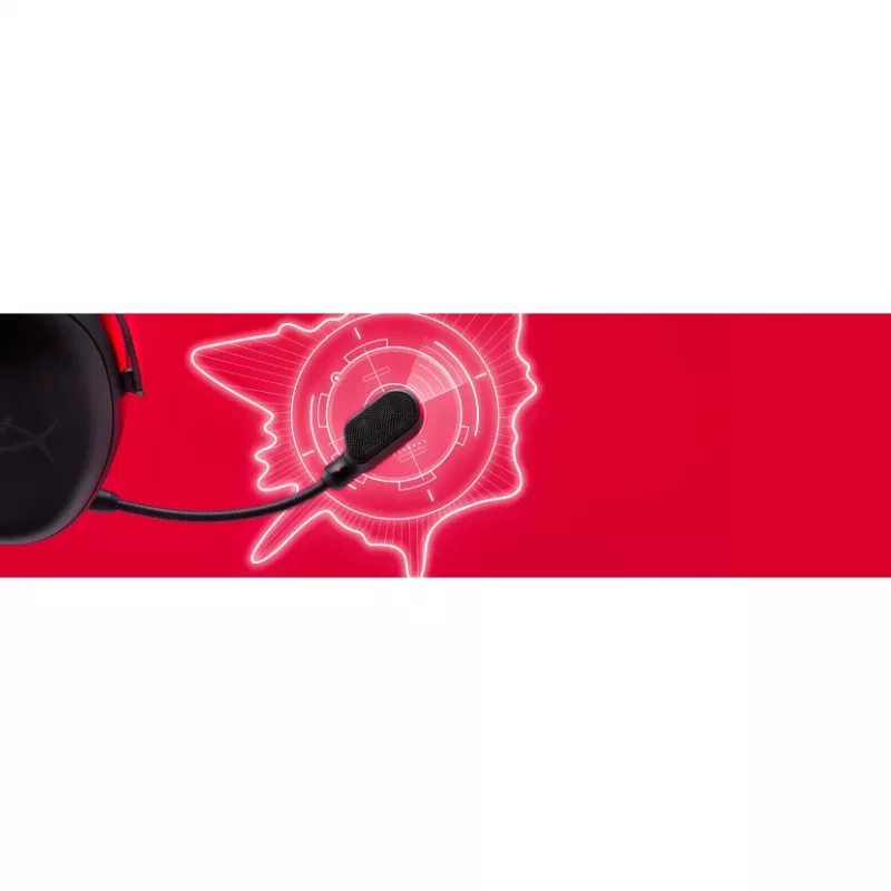 HyperX Cloud III Wireless – Belaidės žaidimų ausinės, Juoda/Raudona