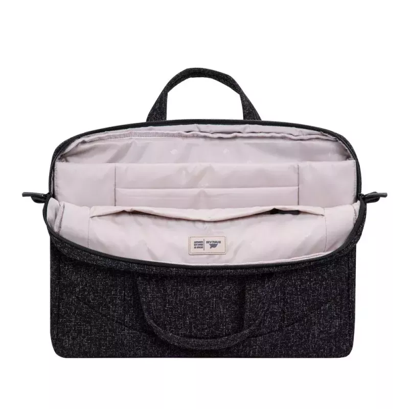 „Rivacase 7931“ rankinė nešiojimui – 39,6 cm (15,6 inch) juoda-balta