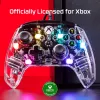 HyperX Clutch Gladiate – Laidinis žaidimų valdiklis su RGB apšvietimu, Xbox, skaidrus