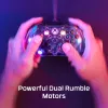 HyperX Clutch Gladiate – Laidinis žaidimų valdiklis su RGB apšvietimu, Xbox, skaidrus