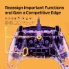 HyperX Clutch Gladiate – Laidinis žaidimų valdiklis su RGB apšvietimu, Xbox, skaidrus