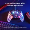 HyperX Clutch Gladiate – Laidinis žaidimų valdiklis su RGB apšvietimu, Xbox, skaidrus