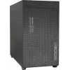 Korpusas PC Mini Tower INTER-TECH IM-2 Expander, Mini-ITX/Micro ATX, palaiko ATX/SFX maitinimo šaltinius, 2,5 colio ir 3,5 colio diskus, priekiniai/viršutiniai ventiliatoriai 120/140 mm, juodas