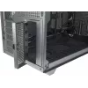 Korpusas PC Mini Tower INTER-TECH IM-2 Expander, Mini-ITX/Micro ATX, palaiko ATX/SFX maitinimo šaltinius, 2,5 colio ir 3,5 colio diskus, priekiniai/viršutiniai ventiliatoriai 120/140 mm, juodas