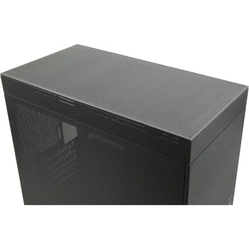 Korpusas PC Mini Tower INTER-TECH IM-2 Expander, Mini-ITX/Micro ATX, palaiko ATX/SFX maitinimo šaltinius, 2,5 colio ir 3,5 colio diskus, priekiniai/viršutiniai ventiliatoriai 120/140 mm, juodas