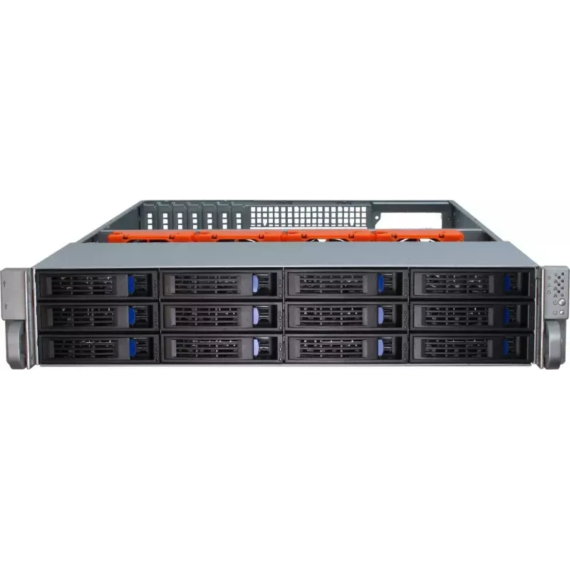 Serverio korpusas Inter-Tech IPC 2U-2412 Rack juodas, sidabrinis