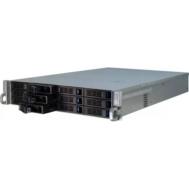 Serverio korpusas Inter-Tech IPC 2U-2412 Rack juodas, sidabrinis