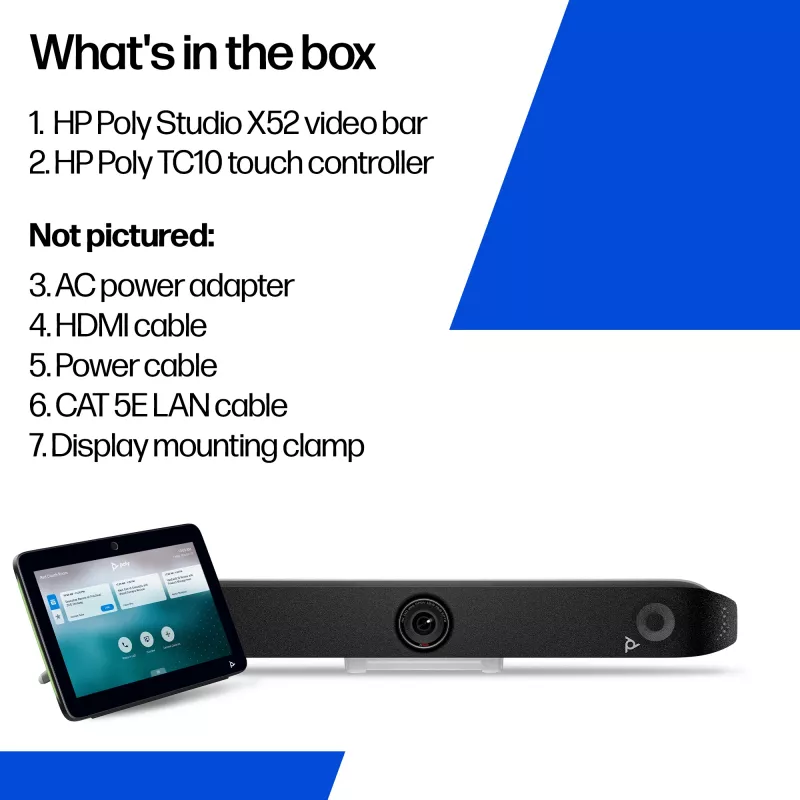 Grupinė vaizdo konferencijų sistema POLY Studio X52 4K Ultra HD 30 kadrų/s