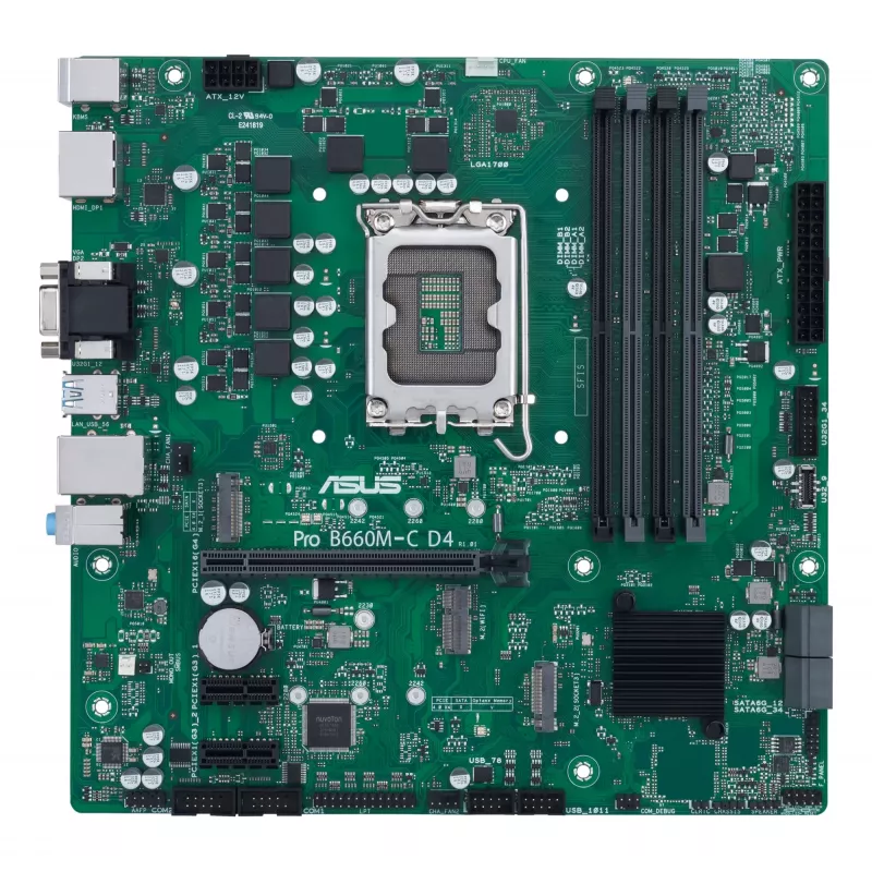 ASUS PRO B660M-C D4-CSM Intel B660 LGA 1700 micro ATX pagrindinė plokštė