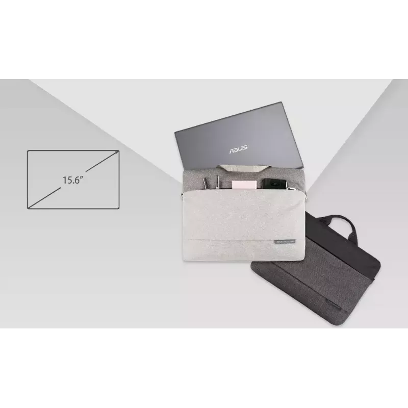 ASUS EOS 2 39,6 cm (15,6 colio) rankinė nešiojamam kompiuteriui, pilka